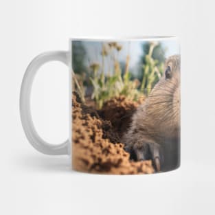 Cute Groundhog Portrait Mug